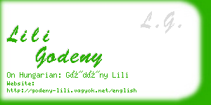 lili godeny business card